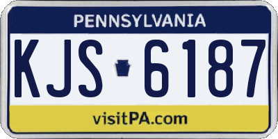PA license plate KJS6187