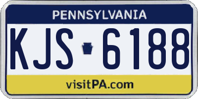 PA license plate KJS6188