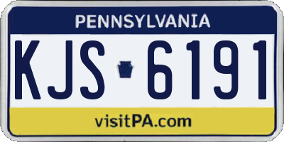 PA license plate KJS6191