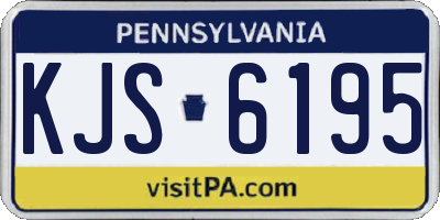 PA license plate KJS6195
