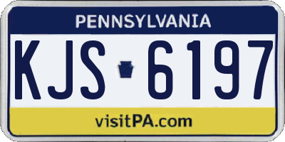 PA license plate KJS6197