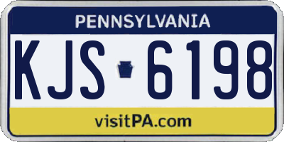 PA license plate KJS6198