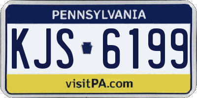 PA license plate KJS6199