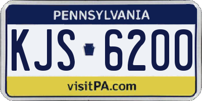 PA license plate KJS6200