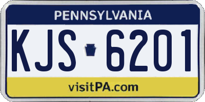PA license plate KJS6201
