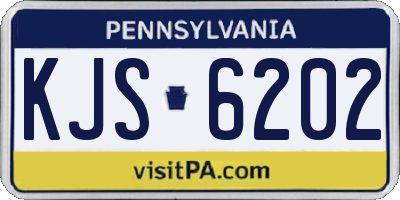 PA license plate KJS6202