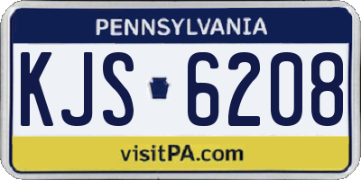 PA license plate KJS6208
