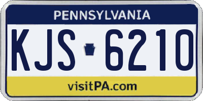 PA license plate KJS6210