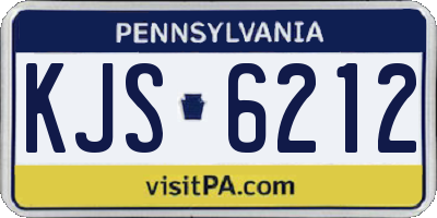 PA license plate KJS6212