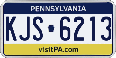PA license plate KJS6213