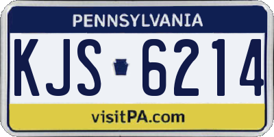 PA license plate KJS6214