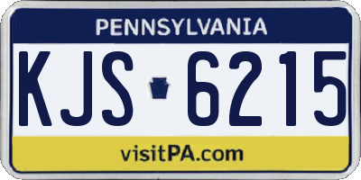 PA license plate KJS6215