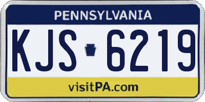 PA license plate KJS6219