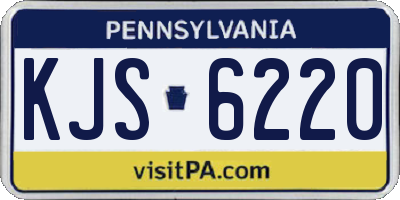 PA license plate KJS6220