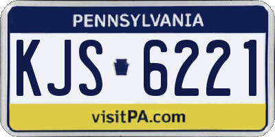 PA license plate KJS6221