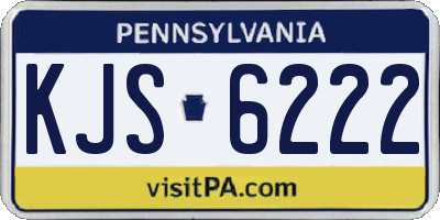 PA license plate KJS6222