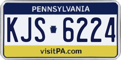 PA license plate KJS6224