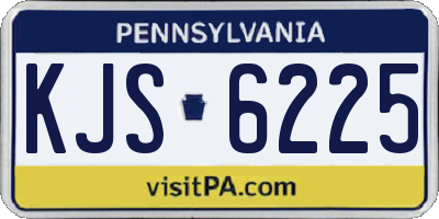 PA license plate KJS6225