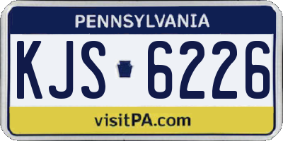 PA license plate KJS6226