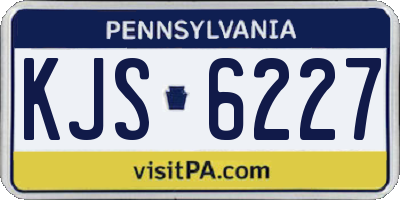 PA license plate KJS6227