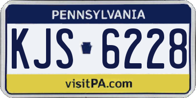 PA license plate KJS6228
