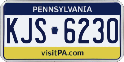 PA license plate KJS6230