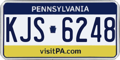 PA license plate KJS6248