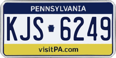 PA license plate KJS6249