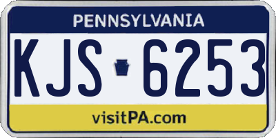 PA license plate KJS6253
