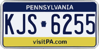 PA license plate KJS6255