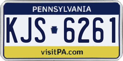 PA license plate KJS6261