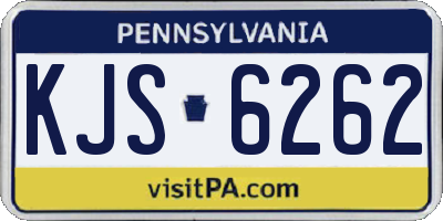 PA license plate KJS6262