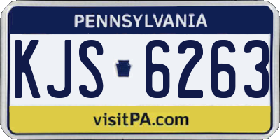 PA license plate KJS6263