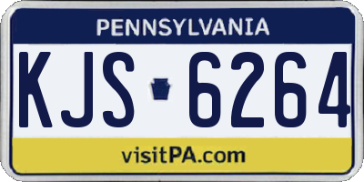 PA license plate KJS6264