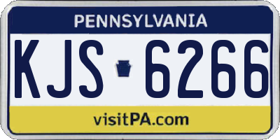 PA license plate KJS6266