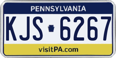 PA license plate KJS6267