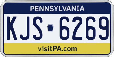 PA license plate KJS6269