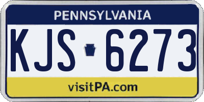 PA license plate KJS6273