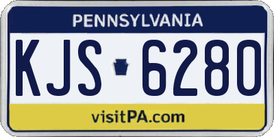 PA license plate KJS6280