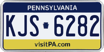 PA license plate KJS6282