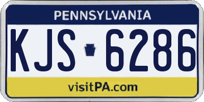 PA license plate KJS6286