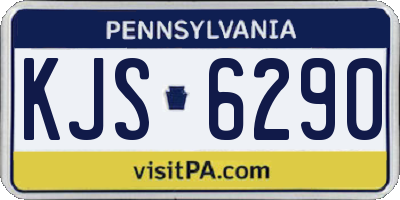 PA license plate KJS6290