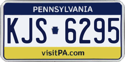 PA license plate KJS6295