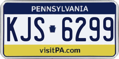 PA license plate KJS6299