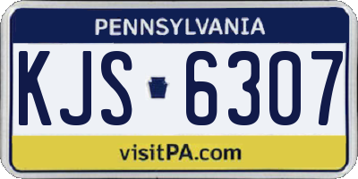 PA license plate KJS6307