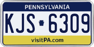 PA license plate KJS6309