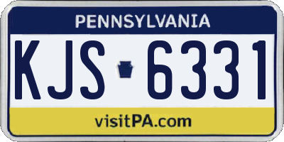 PA license plate KJS6331