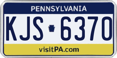 PA license plate KJS6370