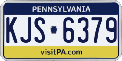 PA license plate KJS6379