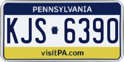 PA license plate KJS6390